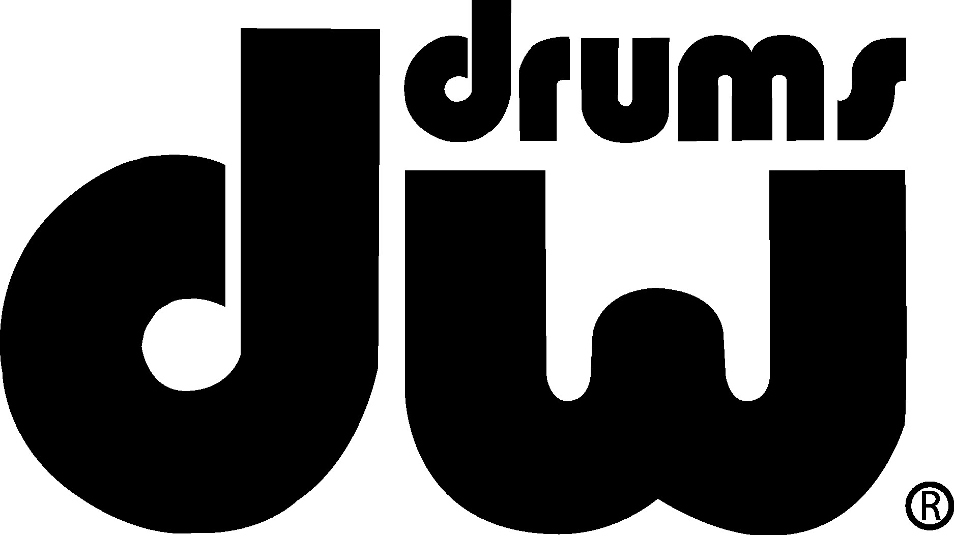 DW Drums Black Logo Vector Logo